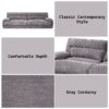 Cadenza - Corduroy Loveseat - Gray - Image 9