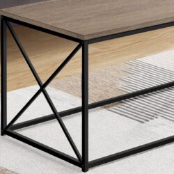 Table, Rectangular, Stylish Modern - Taupe
