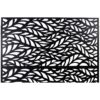 Outdoor & Indoor Privacy Screen Metal Privacy Screen, Freestanding Decorative Privacy Screen For Deck Balcony Patio - Black - Image 4