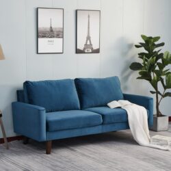 Luxurious Comfort Stationary Loveseat - Space Blue