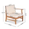 Perla - 3 Seater Sofa And Table Set - Cream - Image 5