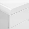 File Cabinet, Rolling Mobile, Storage Drawers, Printer Stand, Office, Work, Glossy Contemporary, Modern - White - Image 10