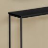 Accent Console Table For Entryway, Modern - Black - Image 2