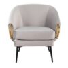 Claire - Contemporary / Glam Chair - Black / Silver - Image 5