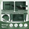 30" Bathroom Vanity With Sink, 2 Doors With Shelf, Soft Close Door Hinges, Vintage Style - Green - Image 8