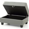 Chic Contemporary Ottoman - Gray - Image 3