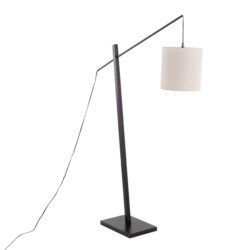 Arturo - Contemporary Floor Lamp - Black / Gray