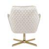Diana - Contemporary Lounge Chair - Gold / Cream - Image 4