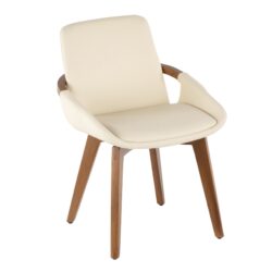 Cosmo - Mid-Century Chair - Walnut / Cream