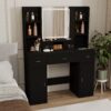 43.31" Newly Designed Smart Mirror Dressing Table With Drawers And Storage Cabinet, Dressing Table With Dressing Pad For Bedroom, Dressing Room - Black - Image 8