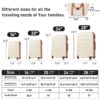 Hardshell Luggage Sets 4 Pieces + Bag Spinner Suitcase With Tsa Lock Lightweight - 16" / 20" / 24" / 28" Luggages - Brown / White - Image 2
