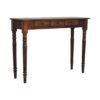 Turned Legs 3 Drawer Console - Brown - Image 3