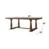 Bernard - Weathered Dining Table - Oak - Image 5
