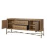 Metal Base Sideboard - Light Brown - Image 3
