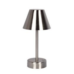 Elegance Rechargeable LED Table Lamp LED Touch Switch - Brushed Nickel / Silver