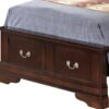 Louis Phillipe - Twin Panel Storage Bed - Cappuccino - Image 2