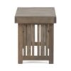 Temptation - Outdoor Foldable Side Table With Slat Design - Gray - Image 6