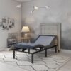 Bt3000 - Twin Long Adjustable Bed Base With Head And Foot Position Adjustment - Blue / Gray - Image 6