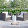 Comfortable Patio Chair With Cushions - Gray Mix - Image 4