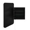 Rectangle Medicine Cabinet Mirror Bathroom Mirror With Storage Wall Mounted Medicine Mirror Cabinet With LED - Black - Image 16