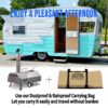 Semi-Automatic Silver 12 Outdoor Pizza Oven Portable Wood Fired Pizza Oven Outdoor Cooking Pizza Maker Portable Pizza Oven For Authentic Stone Baked Pizzas - Silver - Image 13