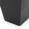 Outdoor Modern Small Cast Stone Planter - Black - Image 9