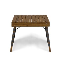 Outdoor Wooden Foldable Side Table - Teak
