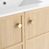 Modern 30" Freestanding Bathroom Vanity With Ceramic Sink And 2 Soft Closing Doors - Oak - Image 19