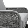 Contemporary Minimalist Wicker Rocking Chair & Soft Polyester Cushions And Durable Wooden Frame (Set of 2) - Gray - Image 7