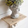 Greek Style Cement Head Planter Indoor Outdoor Home Garden Decor - Gray - Image 7