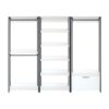 Fiona - Freestanding Walk In Wood Closet System & Metal Frame Melamine - White - Image 4