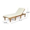 Ariana - Wood Chaise Lounge - Teak - Image 7