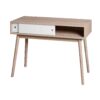 Rustic Entryway Console Table With Sliding White Doors And Wood Legs - Natural - Image 19