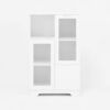 Modern Painted Cabinet With Glass Doors And Drawer - White - Image 25