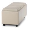 Avalon - Storage Ottoman - Satin Cream - Image 6