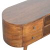Rounded Entertainment Unit - Chestnut - Image 4