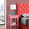 Contemporary Nightstand - Pink - Image 6