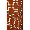 Outdoor / Indoor Privacy Screen Metal Privacy Screen, Freestanding Decorative Privacy Screen For Deck Balcony Patio - Rust Red - Image 14