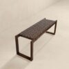 Christina - Leather Bench - Cognac / Dark Brown / Tan - Image 3