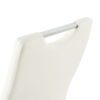 Modern Dining Chair (Set of 2) With Cloth Upholstery And Electroplated Metal Legs - White - Image 10