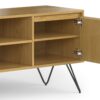 Hunter - TV Media Stand - Oak Veneer - Image 4