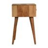 Inlay - Mini Bone Bedside Table - Brown Oak - Image 7