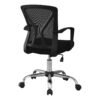 Office Chair, Adjustable Height Swivel, Ergonomic, Armrests, Mesh, Contemporary & Modern - Black - Image 3
