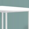 Home Bar, Bar Table, Bar Height, Pub, Rectangular, Small, Contemporary & Modern - White - Image 3
