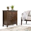 Burlington - Low Storage Cabinet - Mahogany Brown - Image 8