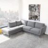 Benson - Sectional Sofa Left Facing Chaise - Gray - Image 5