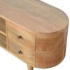 Rounded Entertainment Unit - Oak - Image 8