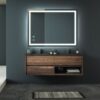 Briiiliant - Bathroom Vanity Mirror Anti Fog, Dimmable Rectangle Mirror & Front Lighting Smart Memory Function - Silver - Image 4