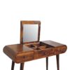 Mirror Dressing Table - Chestnut - Image 8