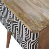 Inlay - Edessa Bone Bedside Table - Oak - Image 6